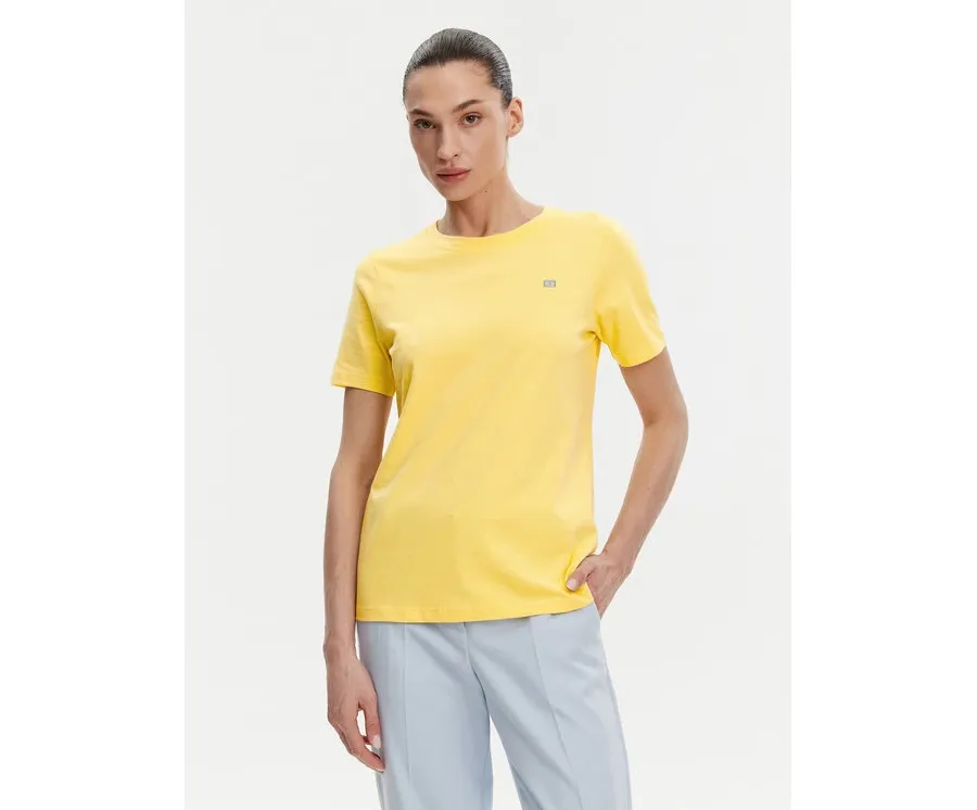 obrazek 1 Tommy Hilfiger T-Shirt WW0WW45522 Żółty Regular Fit