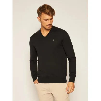 Zdjęcie Polo Ralph Lauren Sweter Ls Sf Vn Pp 710670789003 Czarny Regular Fit