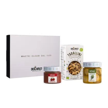 Zdjęcie Upominkowy zestaw włoskich przekąsek w stylowym opakowaniu