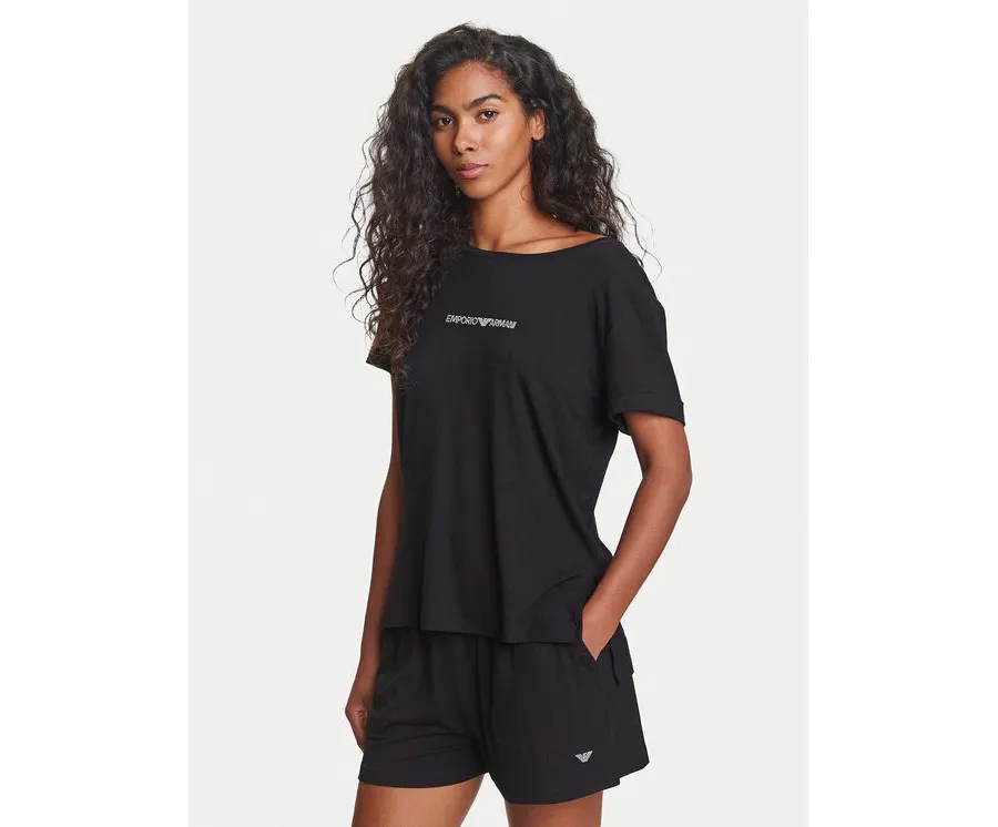 obrazek 1 Emporio Armani T-Shirt EW000780 AF12192 UC001 Czarny Regular Fit