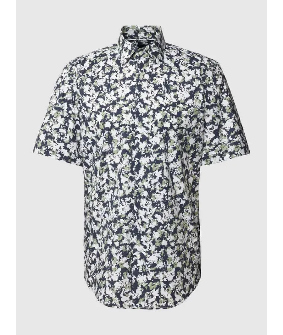 obrazek 1 Koszula casualowa o kroju regular fit ze wzorem na całej powierzchni model ‘Joe’