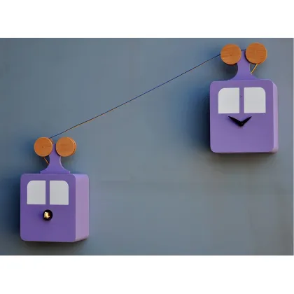 Picture A novel cuckoo clock in the form of a cable car