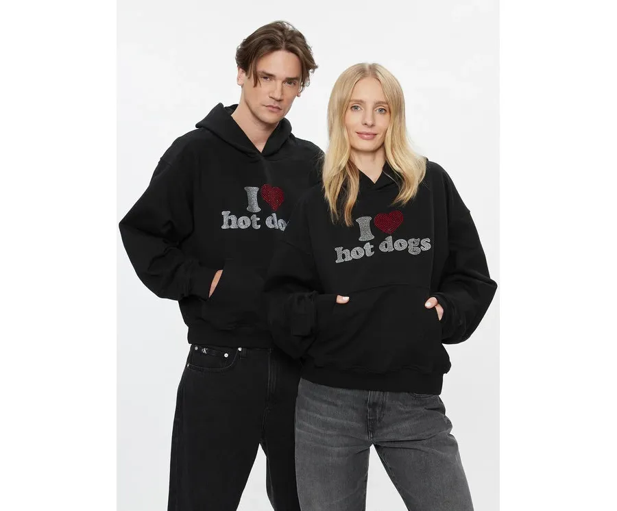 obrazek 1 2005 Bluza Unisex Hot Dogs Czarny Oversize