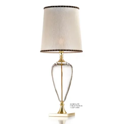 Zdjęcie Lampa stołowa z przezroczystym kryształem florenckim – Il Paralume Marina