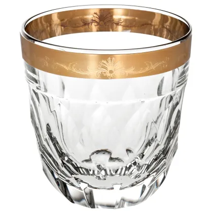 Zdjęcie Luksusowa szklanka do whisky old fashion z bogatym złotym zdobieniem z kolekcji Palazzo Gold – Vista Alegre