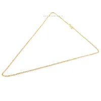 Zdjęcie Elegancki łańcuszek unisex z diamentowych ogniw w żółtym złocie