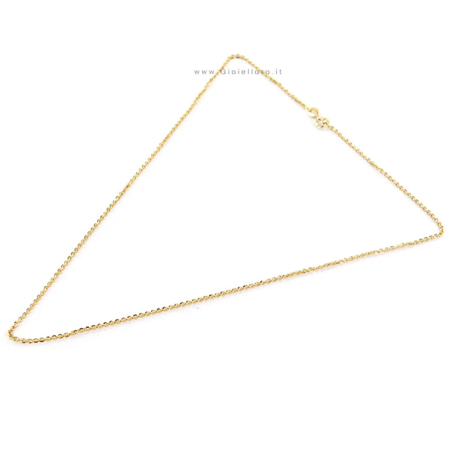 obrazek 1 Elegancki łańcuszek unisex z diamentowych ogniw w żółtym złocie