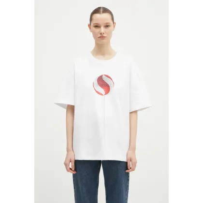 Zdjęcie Fiorucci t-shirt bawełniany męski kolor biały wzorzysty M01FMTSH103CJ01WH03