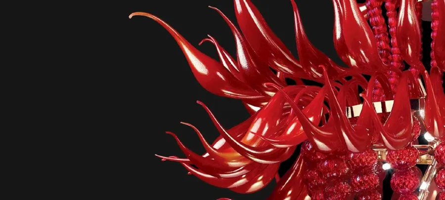 obrazek 3 Elitarny żyrandol do salonu ze szkła Murano – Vetreria Artistica Rosa