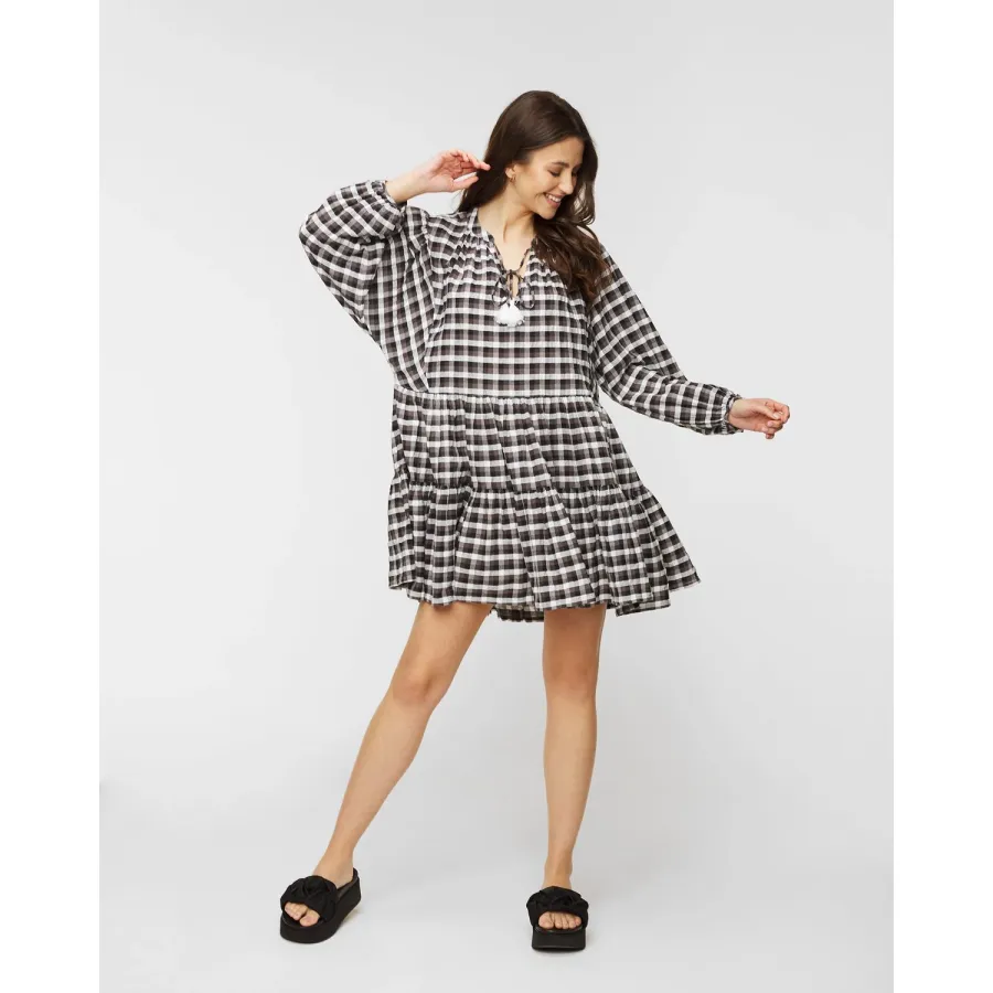 obrazek 1 Sukienka Seafolly Gingham Tier Dress
