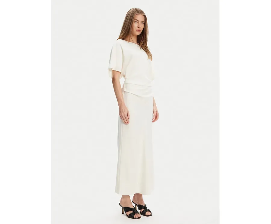 obrazek 1 STAUD Sukienka koktajlowa Amelie R25S2120TP Écru Slim Fit