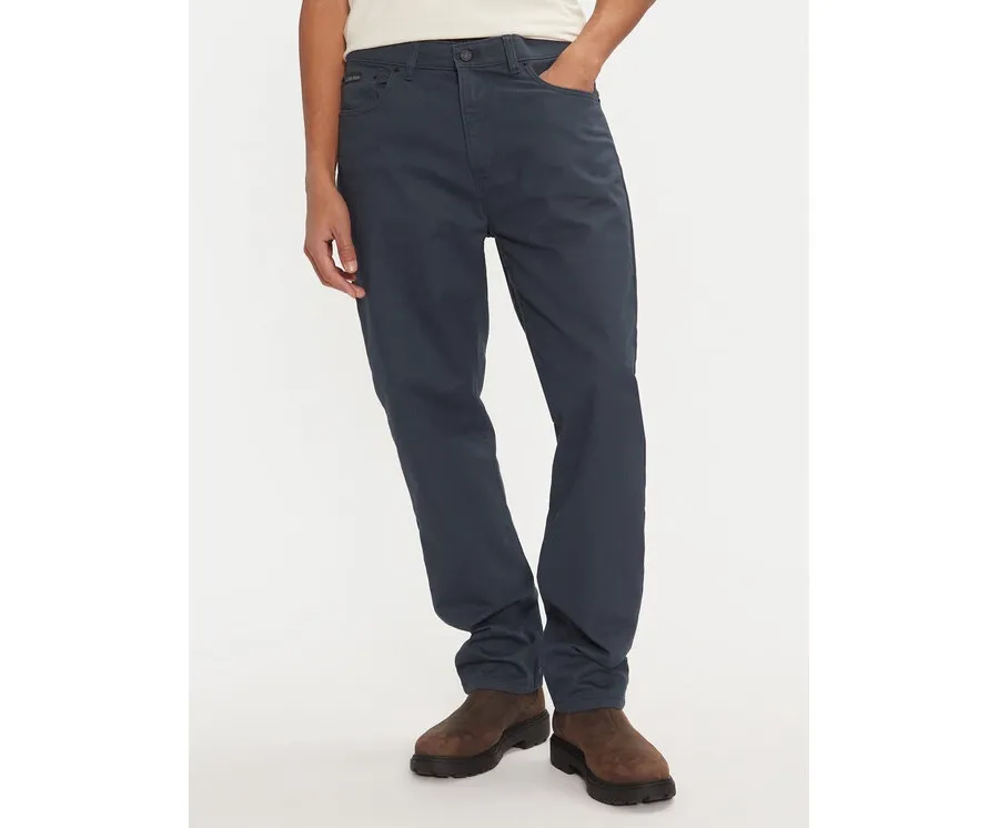 obrazek 1 Calvin Klein Jeans Spodnie materiałowe J30J326263 Niebieski Straight Fit