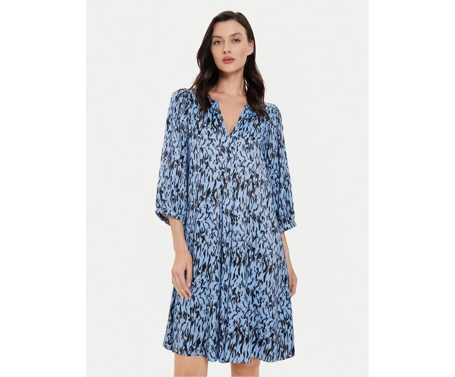 obrazek 1 Karen by Simonsen Sukienka codzienna Nikole 10104917 Niebieski Relaxed Fit