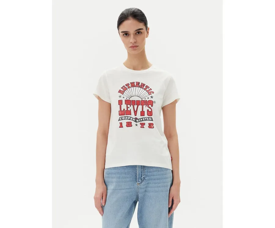 obrazek 1 Levi's® T-Shirt Perfect 17369-3024 Biały Standard Fit