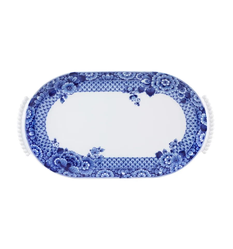 obrazek 1 Duży owalny talerz z kolekcji inspirowanej stuletnią tradycją porcelany Delf  - Vista Alegre