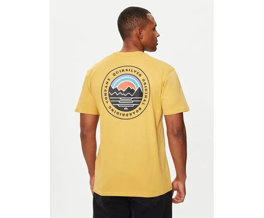 obrazek 1 Quiksilver T-Shirt Landscapes EQYZT07917 Żółty Regular Fit