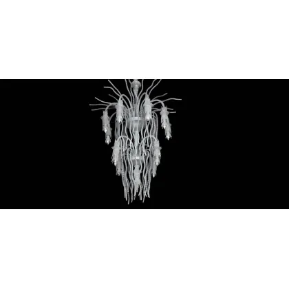 Zdjęcie Nowoczesny żyrandol ze szkła Murano z Włoch – Vetreria Artistica Rosa