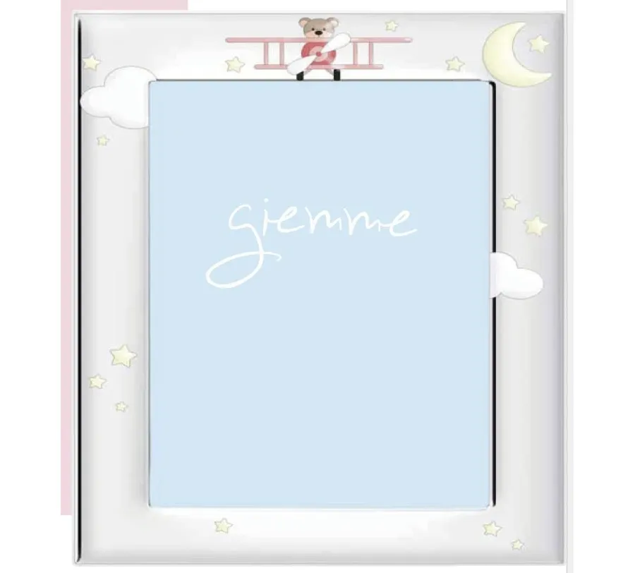 obrazek 1 Stylowa srebrna ramka 13х18 cm z niebieskimi elementami