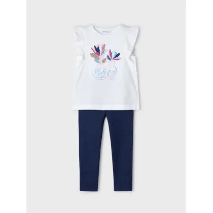 Zdjęcie Mayoral Komplet t-shirt i legginsy 3703 Granatowy Slim Fit