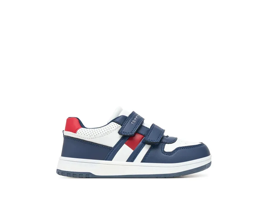 obrazek 1 Tommy Hilfiger Sneakersy Flag Low Cut Velcro Sneaker T1X9-33841-1355X S Granatowy