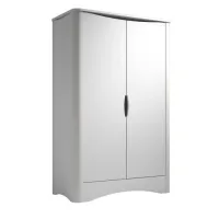 Zdjęcie Biała dwudrzwiowa profilowana szafa FUSION - Mathy by Bols