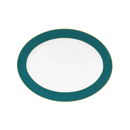Zdjęcie Fantastyczny talerz owalny z porcelany do jadalni