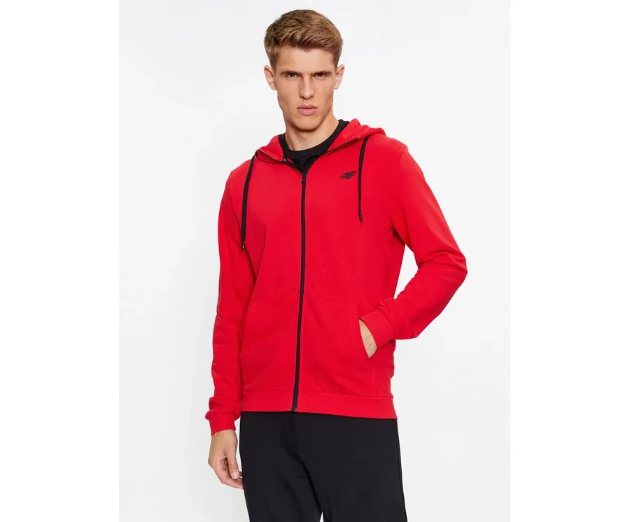 obrazek 1 4F Bluza 4FAW23TSWSM695 Czerwony Regular Fit