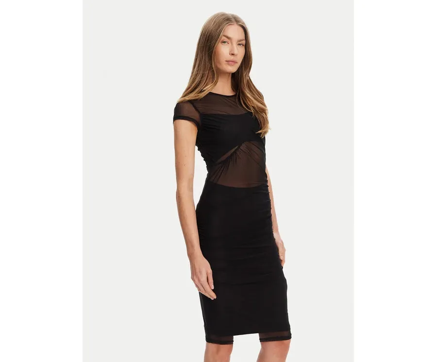 obrazek 1 Guess Sukienka koktajlowa W5YK66 KBAH2 Czarny Regular Fit