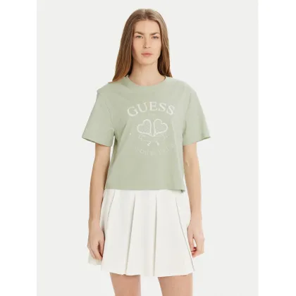 Zdjęcie Guess T-Shirt V5GI04 I3Z14 Zielony Regular Fit