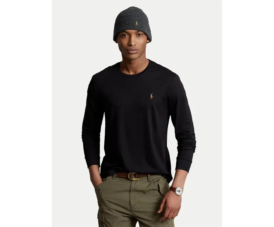 obrazek 1 Polo Ralph Lauren Longsleeve 710760121 Czarny Slim Fit