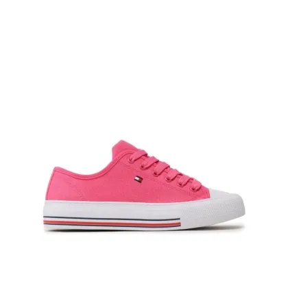 Zdjęcie Tommy Hilfiger Trampki Low Cut Lace-Up T3A9-32677-0890313 S Różowy