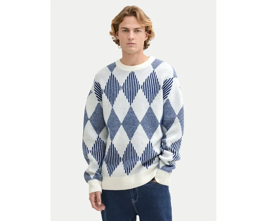 obrazek 1 Tom Tailor Denim Sweter 1043026 Niebieski Regular Fit
