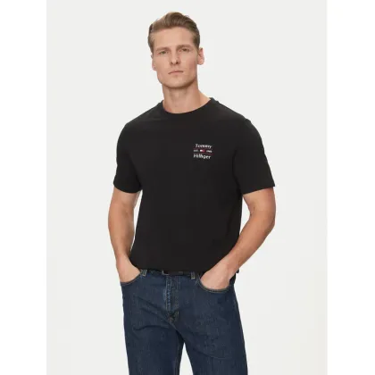 Zdjęcie Tommy Hilfiger T-Shirt Stack MW0MW38622 Czarny Regular Fit
