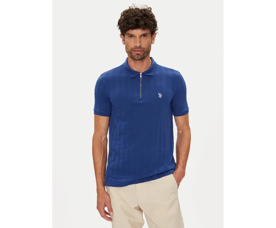 obrazek 1 U.S. Polo Assn. Polo MUP3992 Niebieski Regular Fit
