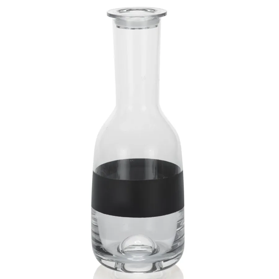 picture 1 Beautiful, stylish water bottle with a transparent cap and black decoration - IVV