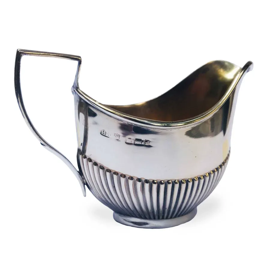 obrazek 4 Birmingham 1905/1906 owalny dzbanek na mleko ze srebra, wnętrze złocone