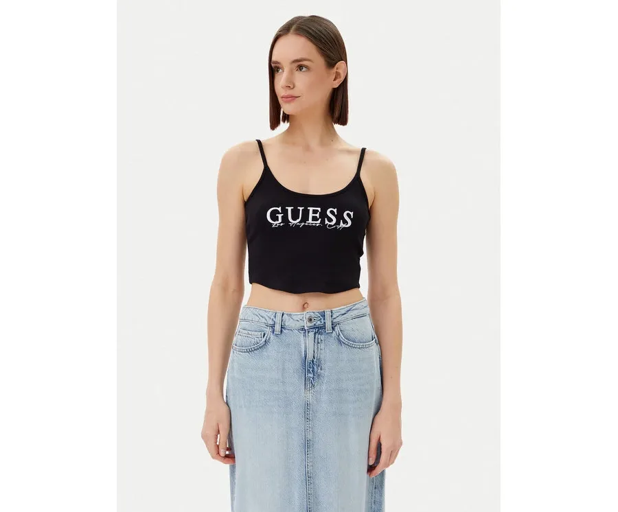 obrazek 1 Guess Top V5GP16 K8RT2 Czarny Regular Fit