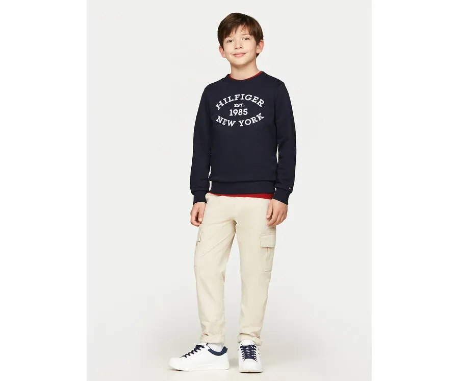 obrazek 1 Tommy Hilfiger Bluza Monotype KB0KB09048 Granatowy Regular Fit