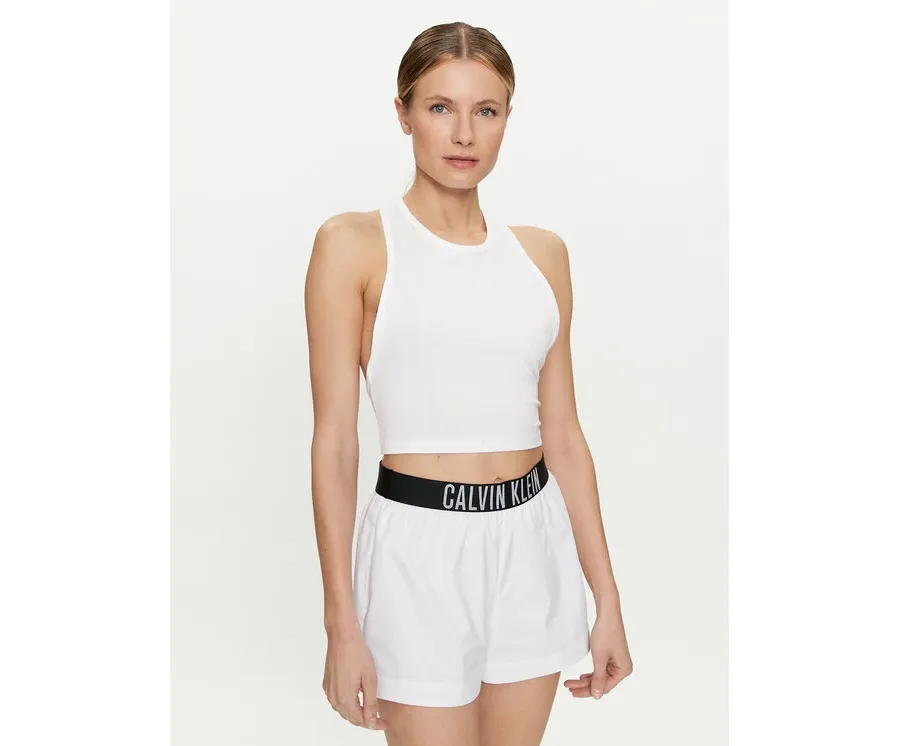 obrazek 1 Calvin Klein Swimwear Top KW0KW02481 Biały Slim Fit