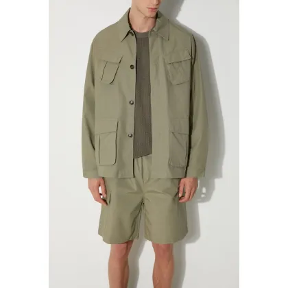 Zdjęcie MKI MIYUKI ZOKU kurtka bawełniana Ripstop Cargo Jacket kolor zielony przejściowa oversize RIPSTOP.CARGO.JACKET