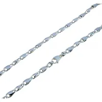 Zdjęcie Genialny wydrążony błyszczący płaski łańcuszek o długości 50/60 cm