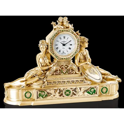 Picture Italian gold-plated clock for the living room