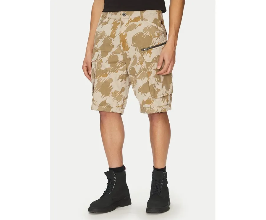 obrazek 1 G-Star Raw Szorty materiałowe Rovic Zip D08566-D955 H174 Beżowy Relaxed Fit