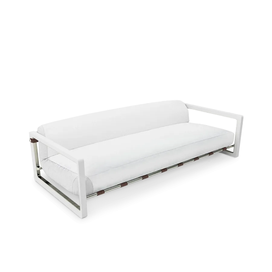 obrazek 1 Biała sofa do domu i na taras