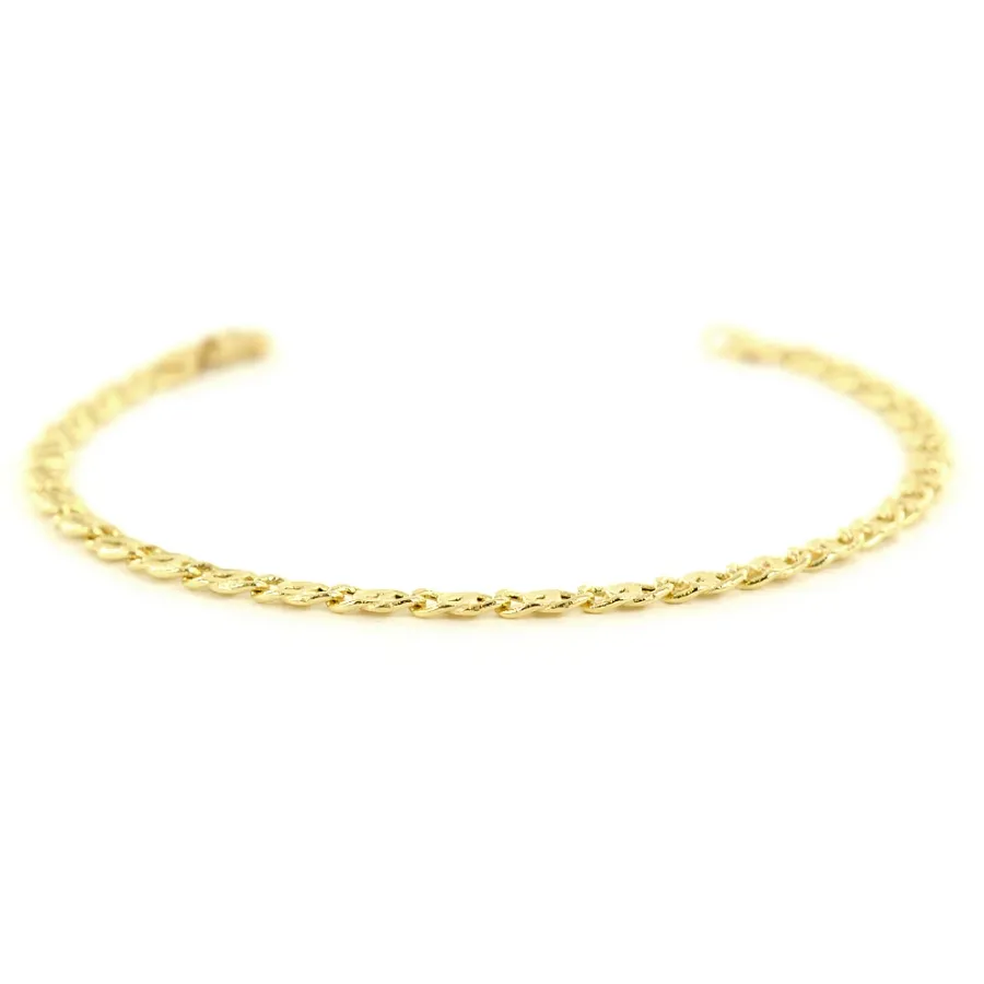 obrazek 3 Elegancka męska bransoletka z żółtego złota (19 cm)
