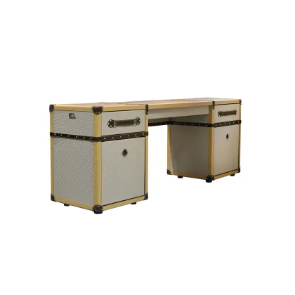Picture Unique TRAVELER dressing table with leather profiles - Collecion Alexandra