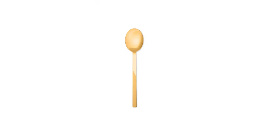 obrazek 3 Designerska włoska łyżeczka do espresso Stile Oro - komplet 6 szt.