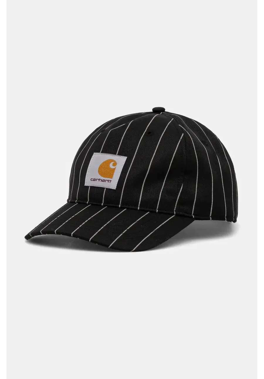 obrazek 1 Carhartt WIP czapka z daszkiem z domieszką wełny Seaton Cap kolor czarny wzorzysta I034348.2MBXX