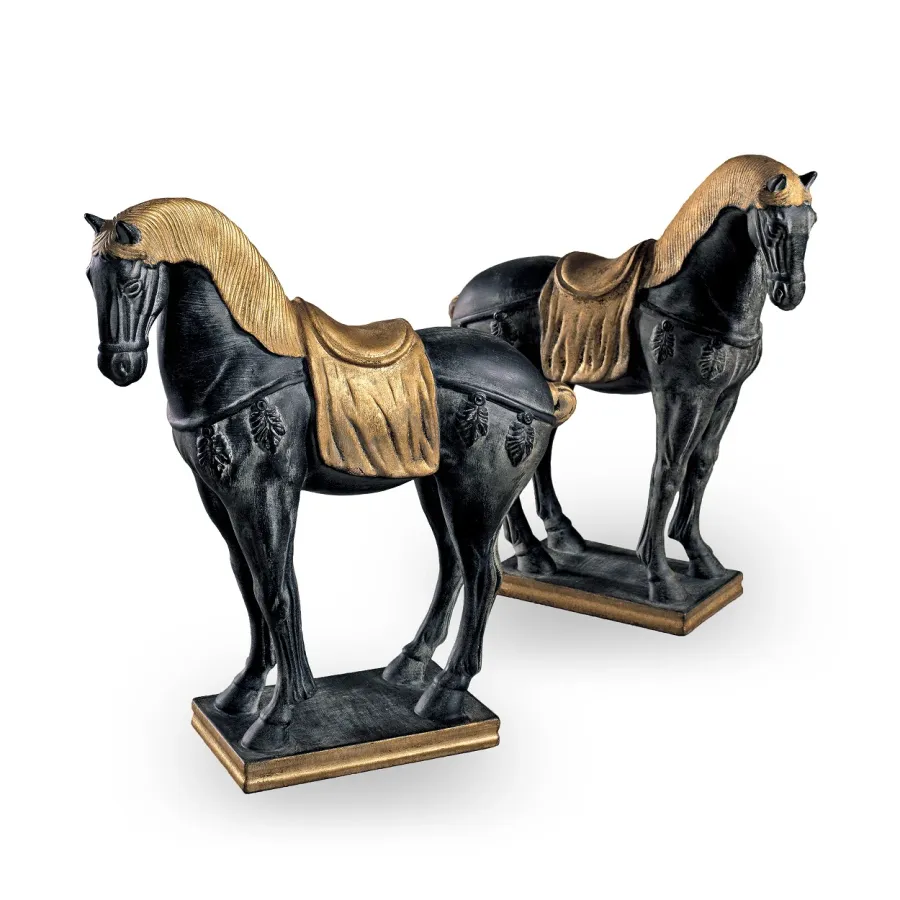 obrazek 2 Genialny włoski koń ceramiczny H.40xL.37xP.10 cm
