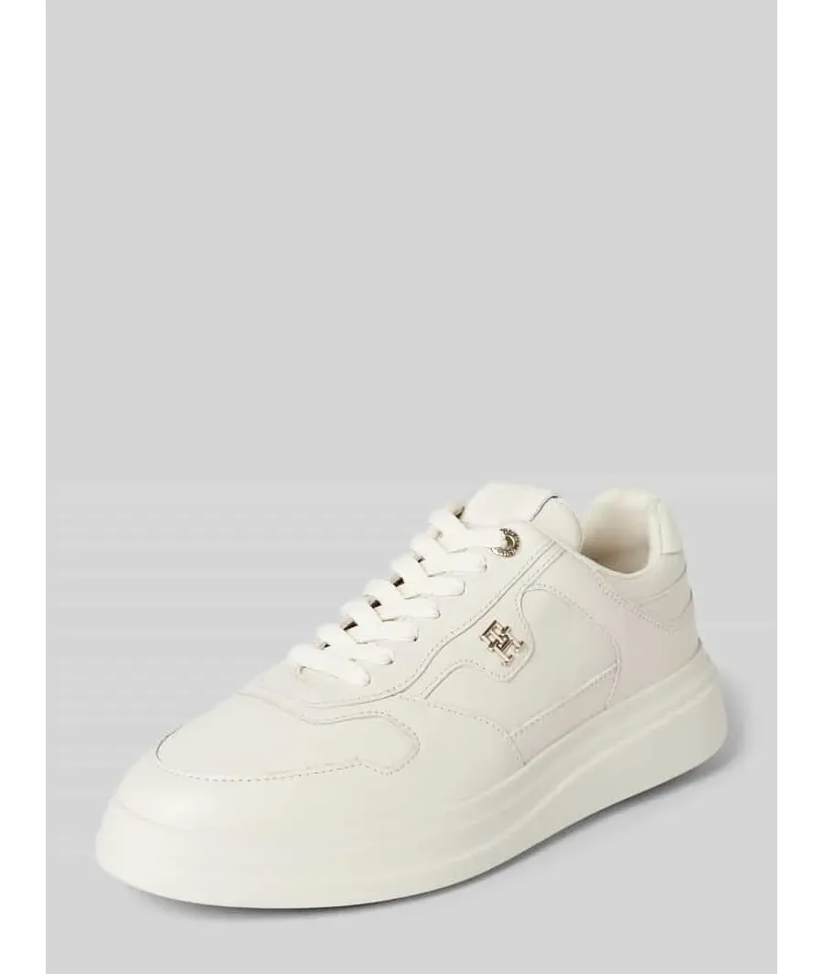 obrazek 1 Sneakersy skórzane z aplikacją z logo model ‘LUX POINTY’